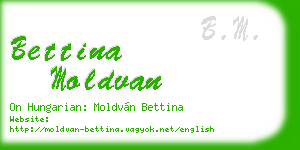 bettina moldvan business card